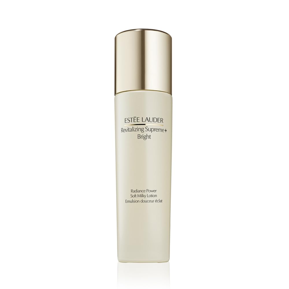 Estée Lauder Revitalizing Supreme+ Bright Radiance Power Soft Milky Lotion Moisturizer with Vitamin C | Targets Dark Spots & Dullness, 3.4 Fl Oz