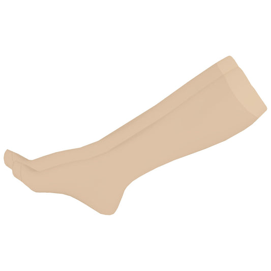 NuVein Surgical Stockings, 18 mmHg Recovery Support for Embolism Risk, Medical Unisex Fit, Knee High, Closed Toe, Beige, 3X-Large