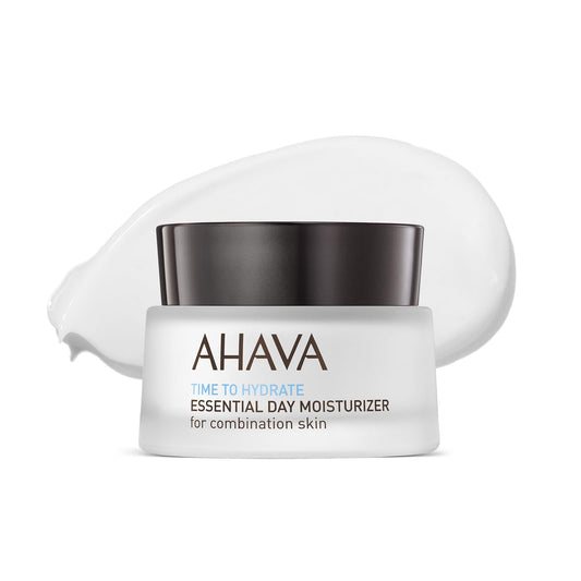 AHAVA Essential Day Moisturizer - Essential Daily Hydrating Facial & Neck Cream, Anti-Aging & Smoothing Effect, Enriched with Osmoter, Aloe Vera, Allantoin & Vitamin E