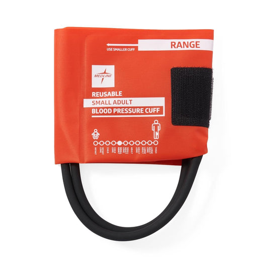 Reusable 2-Tube Blood Pressure Cuff with Screw Connector, Small Adult,5,Bag,MDS9922DMRE