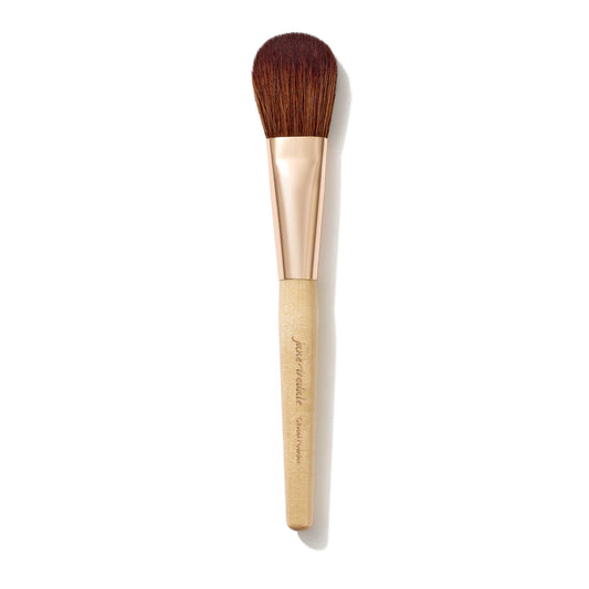 jane iredale Powder Complexion Brush, Large, Fluffy Tapered Cosmetic Brush, Applies & Diffuses Powders and Bronzers, Vegan, Cruelty Free