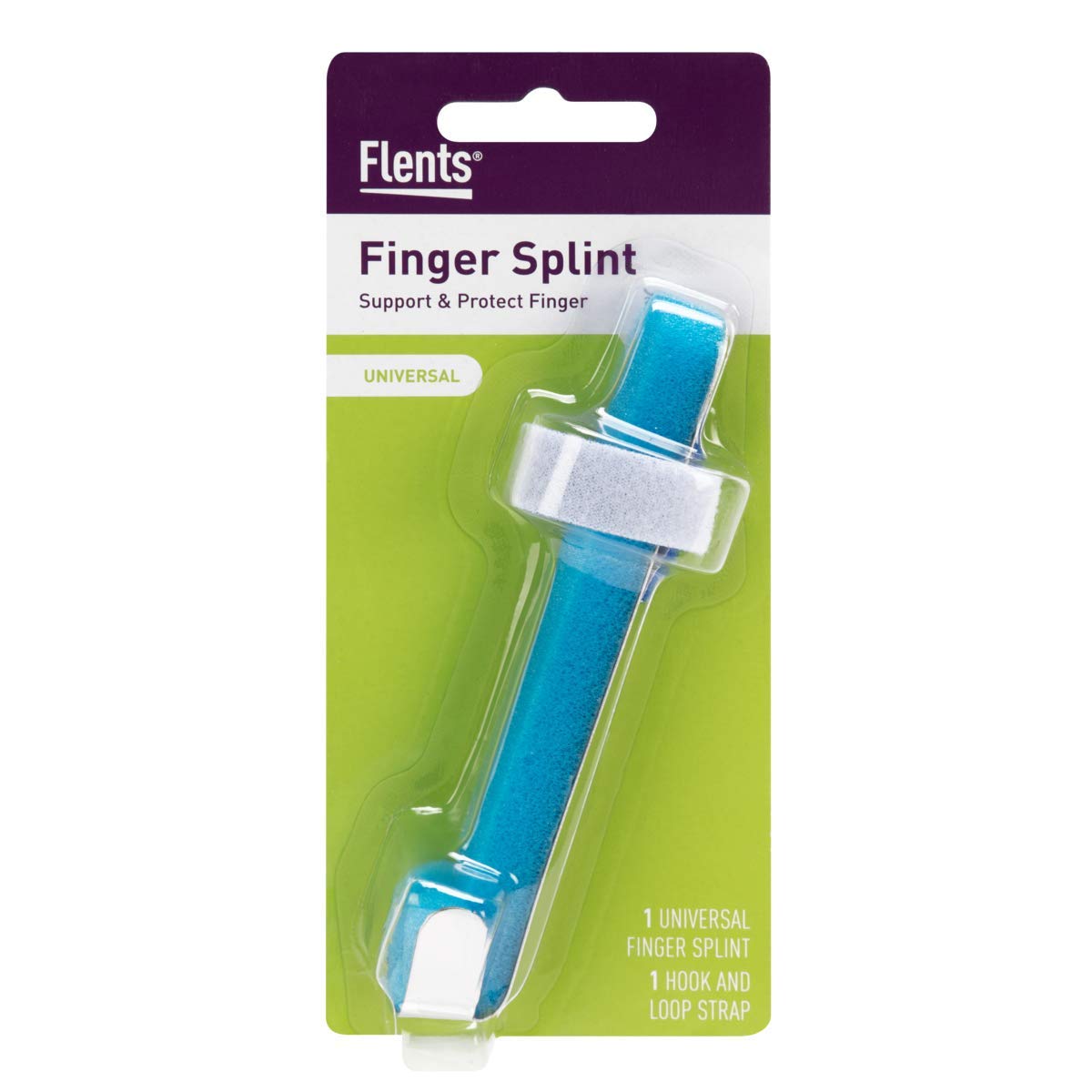 Flents Universal Finger Splint Flexible Design Helps Support & Protect Injured Finger