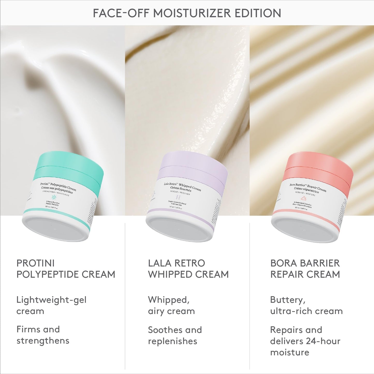 Drunk Elephant Protini Polypeptide Cream - Firming Moisturizer - Clean Clinical Skincare - Cruelty-Free - Dermatologist-Tested - Free of Essential Oils, Silicones, and Fragrance