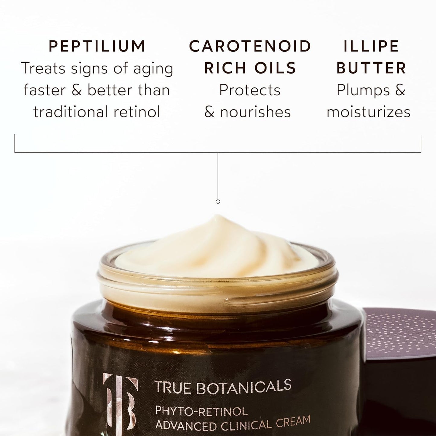 True Botanicals Phyto Retinol Advanced Clinical Cream | Anti-Aging Serum | Retinol Alternative | Targets & Reduces Fine Lines & Wrinkles | Dermatologist Tested, All Natural, Vegan | 1.7 fl oz | 50 ml
